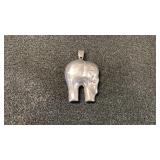 Silver (?) Elephant (Clasp marked .925) (8.5