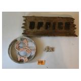 Signage and Monogramming Lot Metal Wood