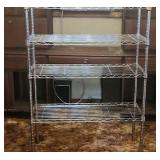 Metal Shelving Unit 35"W x 64" H x 14" D 4