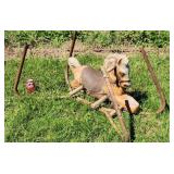 Vintage Spring Rocking Horse and Stand