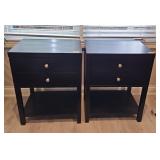 Black Side Table (Pr) W19 H24.5 D16