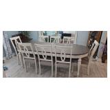 Dining Room Table & 7 ChairsTable W37 H30 L 91