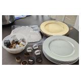 Napkin Ring Lot Christmas Silver Gold Metal Plate