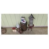 Birdhouses Metal Milking Stool
