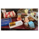 Candles and Box Lot