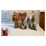 Wooden Cut Out Folk Paint Holiday