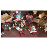 Christmas Lot Huge Lot Santa Snowman Lights Decor