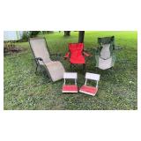 Folding Chairs (No bags) Recliner Patio Stadium