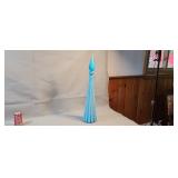 MCM Italian Ribbed Genie Bottle Decanter Chipped
