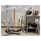 Uline Utility Cart w/ Cleaning Supplies
