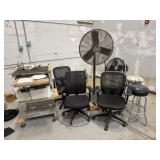 Shop Furniture w/ Fans & Printer