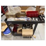 Utility Cart w/ Assorted Shop Supplies