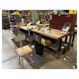 Parts Assembly Work Area w/ Bin Racks