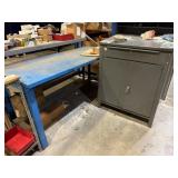 Industrial Steel Tool Cabinet and Steel Work Table