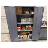 Storage Cabinet w/ HVAC Parts & Supplies