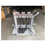 Rolling Gas Cylinder Rack & ProSpec Regulators