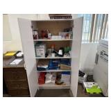 Office Supplies & Storage Cabinet