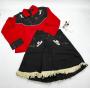 Vintage Girl's Cowgirl Outfit - Embroidered Black/