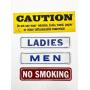 Wall Signs Lot - Ladies, Men, No Smoking, +