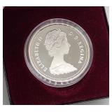1986 Canadian Silver Dollar - Transcontinental Rai