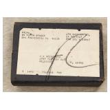 Vintage 1985 Postmarked Box - San Francisco to Flo