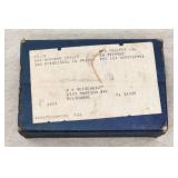 Vintage Blue Shipping Box from 1987