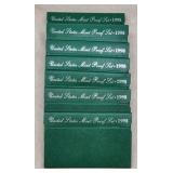 Seven 1998 US Mint Proof Sets - Original Packaging