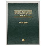 National Park Commemorative Quarters 2010-2021 Coi