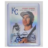 Johnny Damon Autographed Topps Chrome Baseball Car