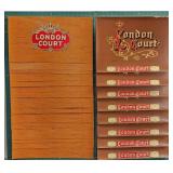 Vintage London Court Cigar Boxes - Empty - Lot of