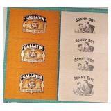 Gallatin & Sonny Boy Cigar Box Labels - Set of 7 V