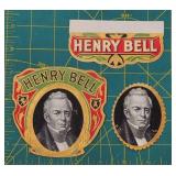 Vintage Henry Bell Cigar Box Labels - Lithographs