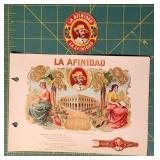 La Afinidad Cigars Vintage Lithograph Advertisemen