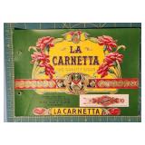Vintage La Carnetta Cigar Box Label - Red Carnatio