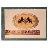 Vintage Cigar Label - The Quality Cigar - Lions Cr