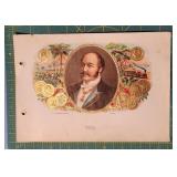 Vintage Schumacher & Ettlinger Cigar Label - Gold