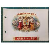 Marca Del Rey Cigar Label Proof - 1906 Lithograph
