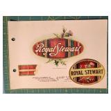 Vintage Royal Stewart Tartan Advertising Proof She