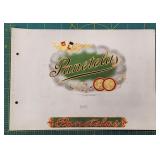Vintage Panetelas Cigar Label Sheet - 1905 Lithogr