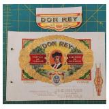 Vintage Don Rey Cigar Labels - American Lithograph
