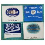 Vintage Cigar Label Lithographs - Sun Ray, True Bl