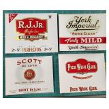 Vintage Cigar Box Labels - R.J. Jr, York Imperial,