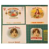 Vintage Cigar Box Labels - Pride of Baltimore, Sun
