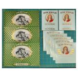 Jewelo & Peter Schuyler Cigar Box Labels - Vintage