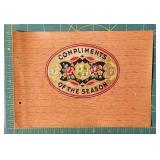 Vintage Compliments of the Season Advertisement -