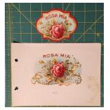 Vintage Rosa Mia Cigar Label - Flor Extra Fina, Li