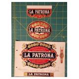 Vintage La Patrona Cigar Labels - American Lithogr