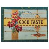 Good Taste Cigar Sample Advertising Card - 1911 Fl