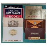 Vintage Cigar Box Labels - Atlantic, Platero, Cham