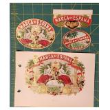 Vintage MARCA DE ESPANA Cigar Labels - 1911 Lithog
